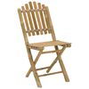vidaXL Gartenstuhl 4 stk. Natur Bambus