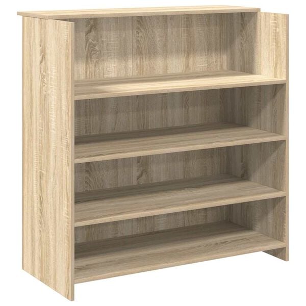 vidaXL Empfangstresen Sonoma-Eiche 100 x 50 x 103,5 cm Holzwerkstoff