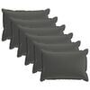vidaXL Kissenbezug 6 stk. HOUTEN Anthrazit 50 x 70 cm Polyester