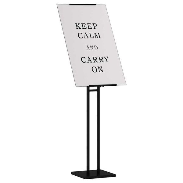 vidaXL Messest&auml;nde Schwarz 26,5 x 26,5 x 127 cm Stahl