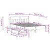vidaXL Massivholzbett ohne Matratze Wachsbraun 150x200 cm Kiefernholz