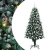 vidaXL K&uuml;nstlicher Weihnachtsbaum mit 300 LEDs mit St&auml;nder Gr&uuml;n 180 cm