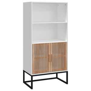 vidaXL Highboard Wei&szlig; 60x35x125 cm Holzwerkstoff