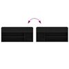 vidaXL Schuhbank Schwarz Eichen-Optik 102x30,5x45 cm Holzwerkstoff