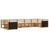 vidaXL Outdoor-Sofagarnitur 7 stk. Natur Massivholz Akazie
