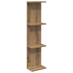 vidaXL Wandregal Artisan-Eiche 25 x 15 x 100 cm Holzwerkstoff