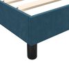 vidaXL Boxspringbett mit Matratze Dunkelblau 80x210 cm Samt