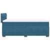 vidaXL Boxspringbett mit Matratze Blau 90x190 cm Samt