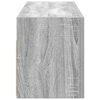 vidaXL Bad-Wandschrank Grau Sonoma 80x25x30 cm Holzwerkstoff