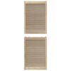 vidaXL Schrankt&uuml;r 4 pcs Natur 140.5 x 2 x 59.5 cm Massives Kiefernholz