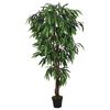 vidaXL Mangobaum K&uuml;nstlich 450 Bl&auml;tter 120 cm Gr&uuml;n