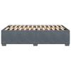 vidaXL Bettgestell ohne Matratze Dunkelgrau 120x190 cm Samt