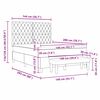 vidaXL Boxspringbett mit Matratze Dunkelgr&uuml;n 140 x 200 cm Samt