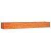 vidaXL Hochbeet Rostig 400x80x45 cm Cortenstahl