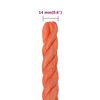 vidaXL Arbeitsseil Orange 14 mm 25 m Polypropylen