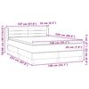 vidaXL Boxspringbett mit Matratze Schwarz 140x220 cm Samt