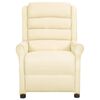vidaXL Massagesessel Creme Kunstleder