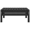 vidaXL 5-tlg. Garten-Lounge-Set Schwarz Massivholz Kiefer