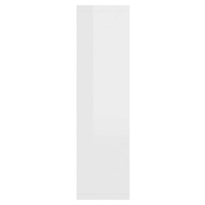 vidaXL Spiegelschrank mit LED Hochglanz-Weiß 76x15x55 cm