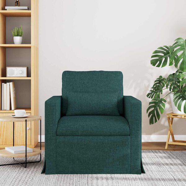 vidaXL Sofa Dunkelgr&uuml;n Gesamtabmessungen: 78 x 78 x 80 cm (B x T x H)