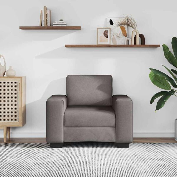 vidaXL Sessel Taupe 100x77x82 cm Stoff