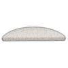 vidaXL Stufenmatten Selbstklebend Sisal-Optik 30Stk. 56x17x3cm Silbern