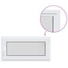 vidaXL Kellerfenster Innenseite Farbe Wei&szlig; RISOR 105 x 55 cm
