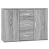 vidaXL Sideboard Grau Sonoma 91x29,5x65 cm Holzwerkstoff