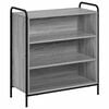 vidaXL Sideboard Sonoma-Grau 97 x 33 x 81 cm Holzwerkstoff