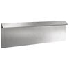 vidaXL Schneckenzaun 16 stk. 100 x 3,5 x 25 cm Edelstahl Silber