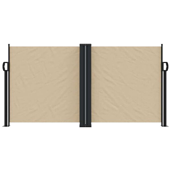 vidaXL Seitenmarkise Ausziehbar Beige 120x1000 cm