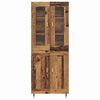 vidaXL Highboard 2 pcs Altholz Holzwerkstoff