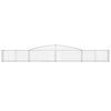 vidaXL Gabionen mit Hochbogen 3 Stk. 400x30x40/60 cm Verzinktes Eisen