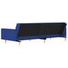vidaXL Schlafsofa 2-Sitzer mit 2 Kissen Blau Stoff