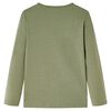 Kinder-Langarmshirt Khaki 140