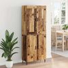 vidaXL Highboard 2 pcs Altholz Holzwerkstoff