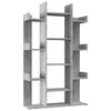vidaXL B&uuml;cherregal Grau Sonoma 86x25,5x140 cm Holzwerkstoff
