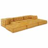 vidaXL Modulares Sofa 2 pcs Gelb 140 x 70 x 56 cm Stoff