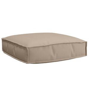 vidaXL Palettkissen für geeigneten Sitz Taupe 60 x 60 x 12 cm