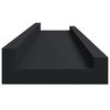 vidaXL Bilderleisten 2 Stk. Schwarz 80x9x3 cm MDF