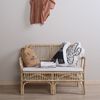 CHILDHOME Kinderbank mit Kissen Montana Rattan
