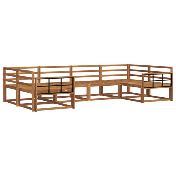 vidaXL Outdoor-Sofagarnitur 6 pcs Natur Massivholz Akazie