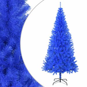 vidaXL K&uuml;nstlicher Weihnachtsbaum mit St&auml;nder Blau 180 cm PVC