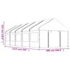 vidaXL Pavillon mit Dach Wei&szlig; 11,15x4,08x3,22 m Polyethylen