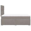vidaXL Boxspringbett mit Matratze Taupe 120x190 cm Stoff