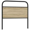 vidaXL Kopfteil Sonoma-Eiche 100 cm Stahl und Holzwerkstoff