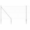 vidaXL Zaunpfosten Silber 50 x 1,4 m (13 mm Maschenweite) Stahl