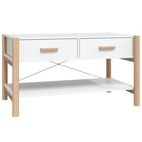 vidaXL Couchtisch Weiß 82x48x45 cm Holzwerkstoff