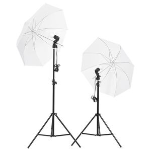 vidaXL Fotostudio-Beleuchtung Set mit Stativen & Schirmen