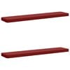 vidaXL 2-teilige Bankkissen VUGHT 2 pcs 100 % Polyester Weinrot